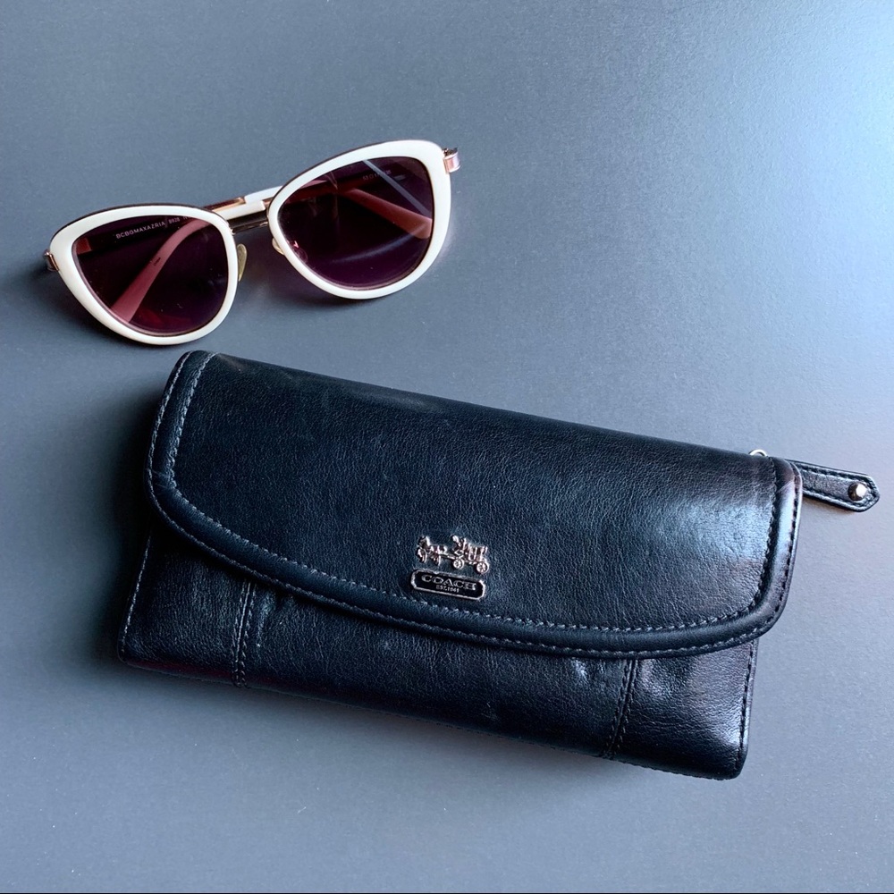 COACH Black Trifold Wallet